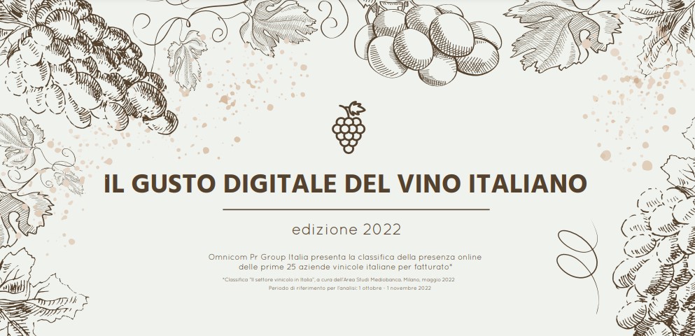 Il gusto digitale del vino italiano 2022