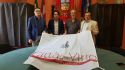 Consegna della bandiera delle Citta' del Vino al Comune di Borgomezzavalle